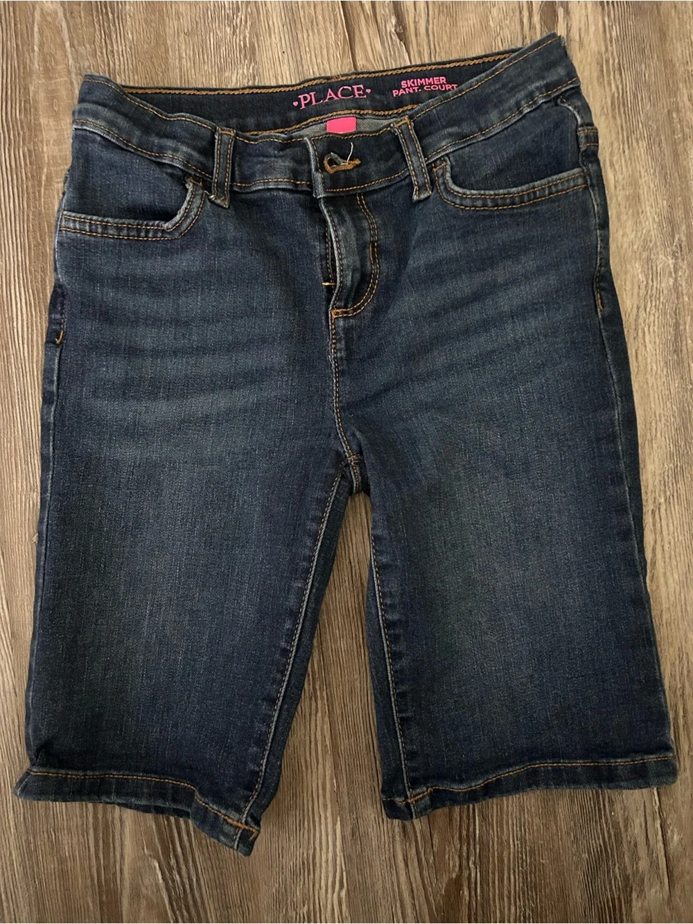 Girls denim long shorts